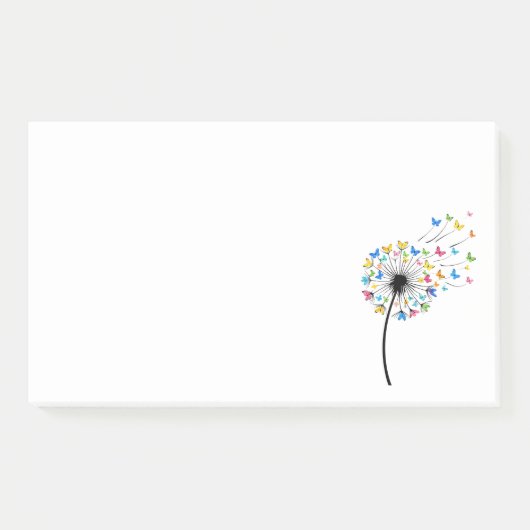 Dandelion butterfly flow post-it® notes (Voorkant)