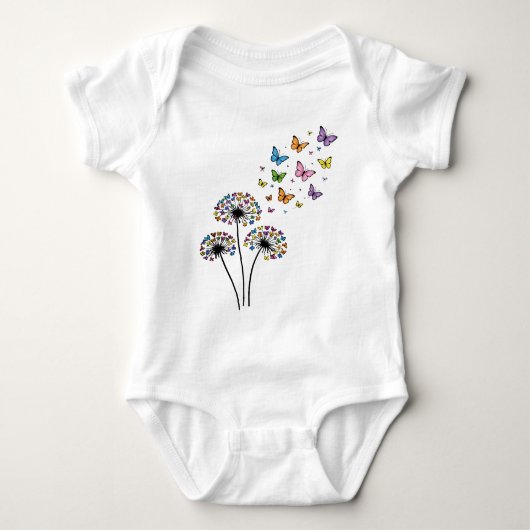 Dandelion butterfly flow romper (Voorkant)