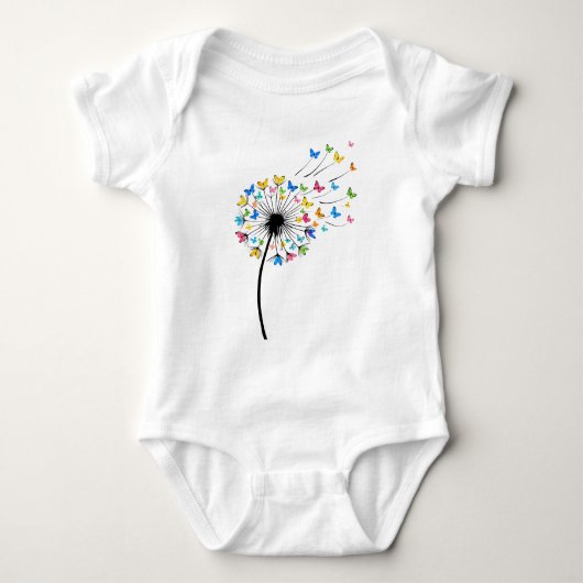 Dandelion butterfly flow romper (Voorkant)