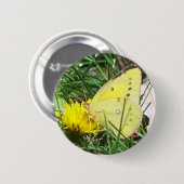 Dandelion Butterfly Ronde Button 5,7 Cm (Voorkant /achterkant)