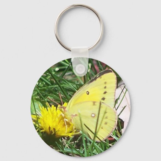 Dandelion Butterfly Sleutelhanger (Voorkant)