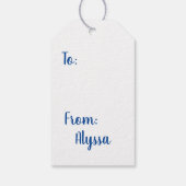 Dandelion Cadeaulabel (Achterkant)