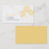 Dandelion Calling Card op de vloer Contactkaartje (Voorkant / Achterkant)