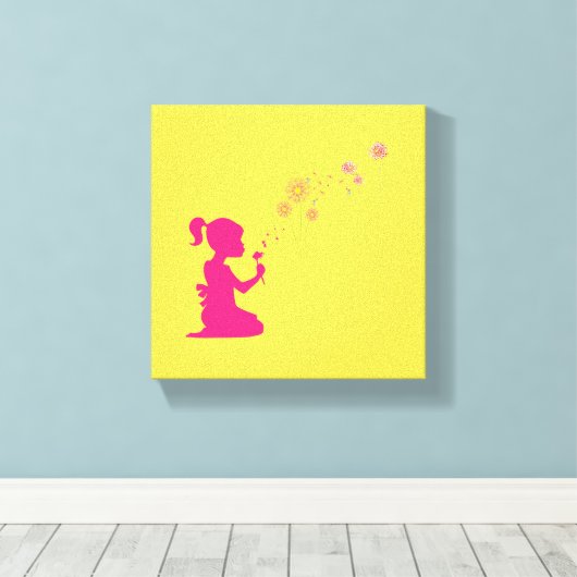 Dandelion Canvas Afdruk (Insitu (Houten vloer))