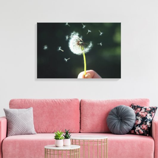Dandelion Canvas Afdruk (Insitu (Woonkamer))