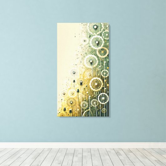 Dandelion Canvas Afdruk (Insitu (Houten vloer))