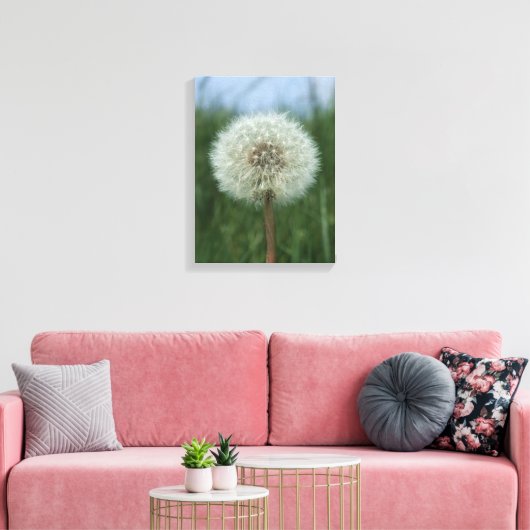 Dandelion Canvas afdrukken (Insitu (Woonkamer))