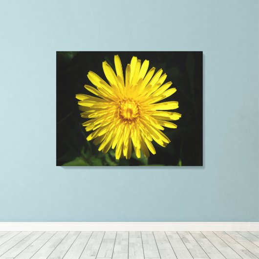 Dandelion Canvas afdrukken (Insitu (Houten vloer))