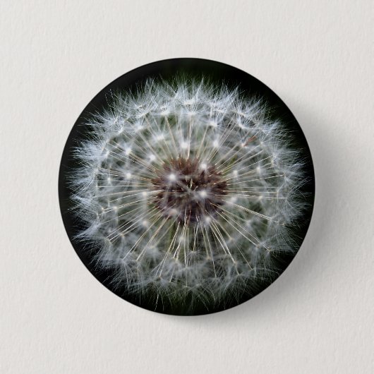 Dandelion Clock badge/button Ronde Button 5,7 Cm (Voorkant)