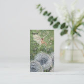 Dandelion Clock Fae Visitekaartje (Staand voorkant)