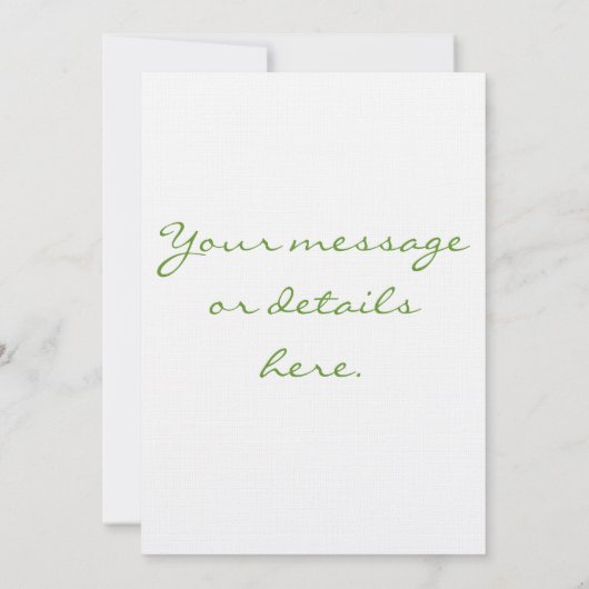 "Dandelion Clocks Fae"-uitnodiging Kaart (Achterkant)