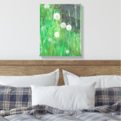 Dandelion Clocks in Grass 2008 oil op canvas Afdruk (Insitu (Slaapkamer))