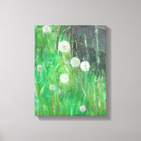 Dandelion Clocks in Grass 2008 oil op canvas