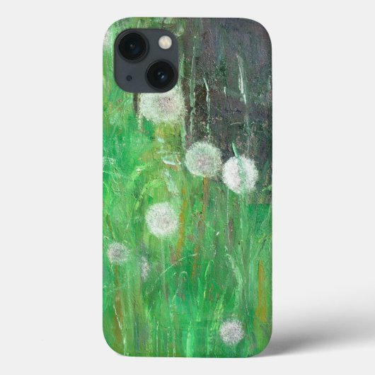 Dandelion Clocks in Grass 2008 oil op canvas Case-Mate iPhone Case (Achterkant)