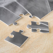 Dandelion Closeup in Black White Legpuzzel (Zijkant)