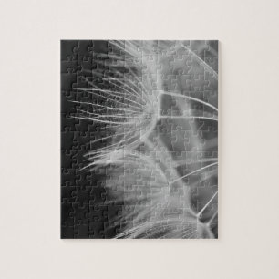 Dandelion Closeup in Black White Legpuzzel