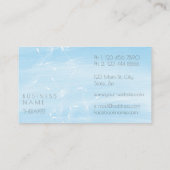 Dandelion Confetti Blue Waterverf Therapist Visitekaartje (Achterkant)