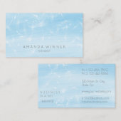 Dandelion Confetti Blue Waterverf Therapist Visitekaartje (Voorkant / Achterkant)