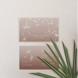 Dandelion Confetti Chocolate Glam Ombre Event Visitekaartje