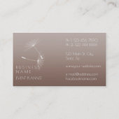 Dandelion Confetti Chocolate Glam Ombre Event Visitekaartje (Achterkant)