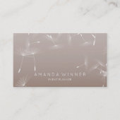Dandelion Confetti Chocolate Glam Ombre Event Visitekaartje (Voorkant)