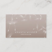 Dandelion Confetti Chocolate Glam Ombre Event Visitekaartje (Voorkant)