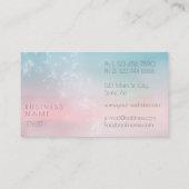 Dandelion Confetti Pink Blue Pantone Ombre Visitekaartje (Achterkant)