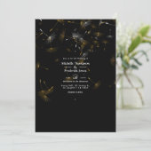 Dandelion Confetti Wedding Kaart (Staand voorkant)