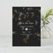 Dandelion Confetti Wedding Save The Date (Staand voorkant)