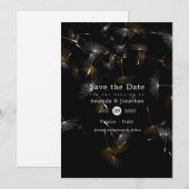 Dandelion Confetti Wedding Save The Date (Voorkant / Achterkant)