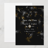 Dandelion Confetti Wedding Save The Date (Voorkant / Achterkant)