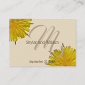 Dandelion Country Wedding Signature Drink Recipe Informatiekaartje (Achterkant)