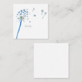 Dandelion Custom Flat Note-kaart Notitiekaartje (Voorkant / Achterkant)