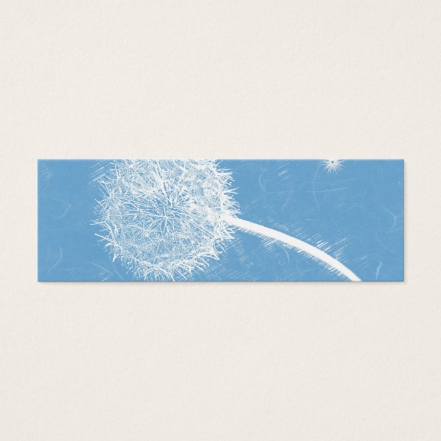 Dandelion Dank u Bladwijzer en Emerson Quote Mini Visitekaartjes (Voorkant)