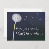 Dandelion Design Briefkaart (Voorkant / Achterkant)
