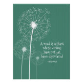 Dandelion Design Poster (Voorkant)