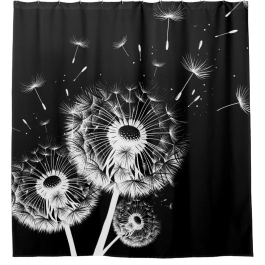 Dandelion Douchegordijn (Voorkant)