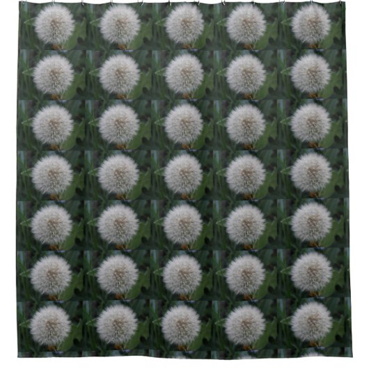 Dandelion-douwergordijn Douchegordijn (Voorkant)