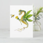 Dandelion Dragon & Bee-kaart Bedankkaart (Staand voorkant)