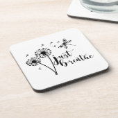 Dandelion Dragonfly enkel Breathe Bier Onderzetter (Linkerzijde)