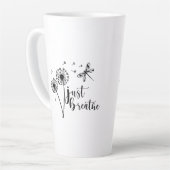 Dandelion Dragonfly enkel Breathe Latte Mok (Linkerhoek)