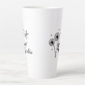 Dandelion Dragonfly enkel Breathe Latte Mok (Voorkant)
