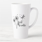 Dandelion Dragonfly enkel Breathe Latte Mok (Rechts)