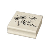 Dandelion Dragonfly enkel Breathe Rubberstempel (Stempel)