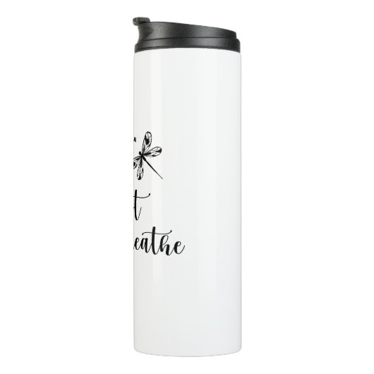 Dandelion Dragonfly enkel Breathe Thermosbeker (Geroteerd rechts)