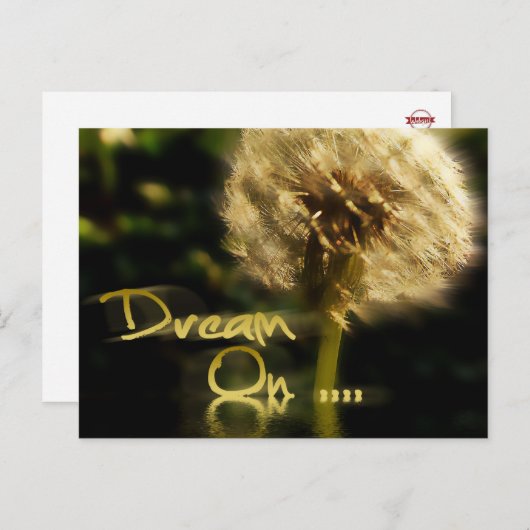 Dandelion Dream aan.. Briefkaart (Voorkant / Achterkant)