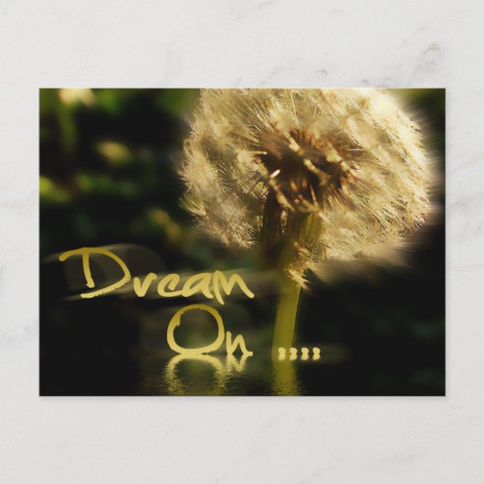 Dandelion Dream aan.. Briefkaart (Voorkant)