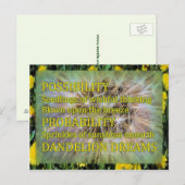 Dandelion Dreams Briefkaart (Voorkant / Achterkant)