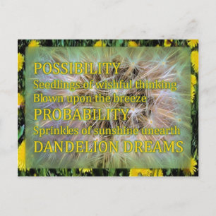 Dandelion Dreams Briefkaart