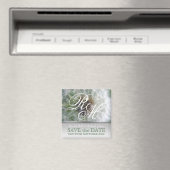 Dandelion Dreams Monogram SavetheDate Magnet (Insitu (Vaatwasser))